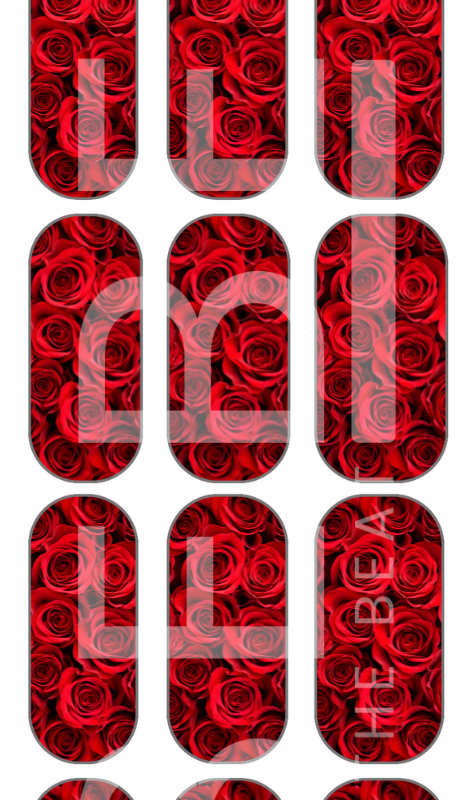 Red Roses - Waterslide Decal