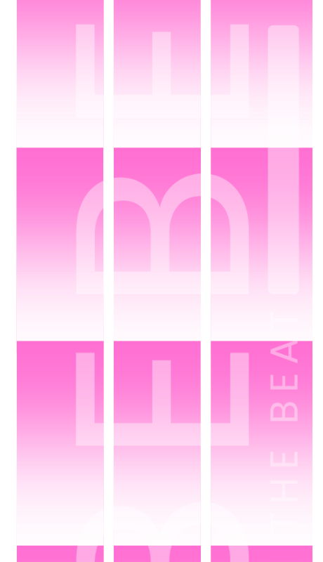 Hot Pink Ombré- Waterslide Decal