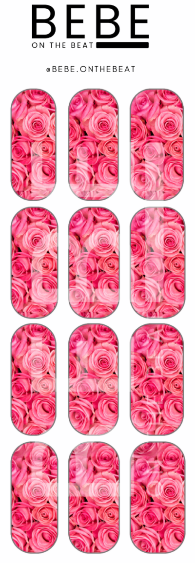 Pink Roses - Waterslide Decal