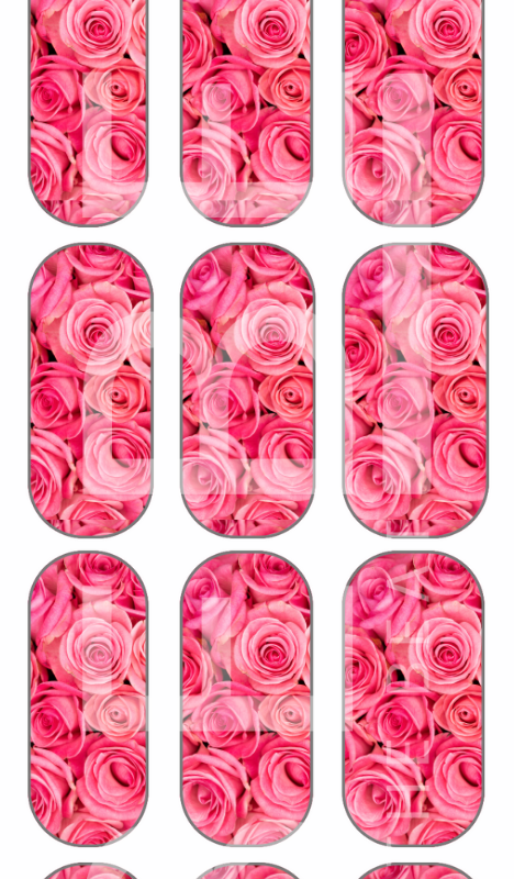 Pink Roses - Waterslide Decal